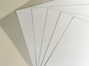 گرے بیک کے ساتھ 250gsm ڈوپلیکس بورڈ